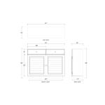 Oxford Shutter 2 Door Cabinet - Image 7