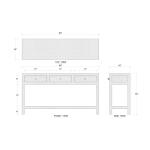 Kagu Console Table W/ Rattan - Image 3