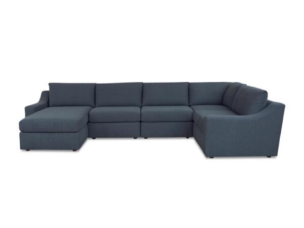 Blake Slope Arm U-Shaped Sectional Sectionals Bassett Furniture