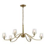 Barcelona, 6 Lt Chandelier Lighting Gold 31