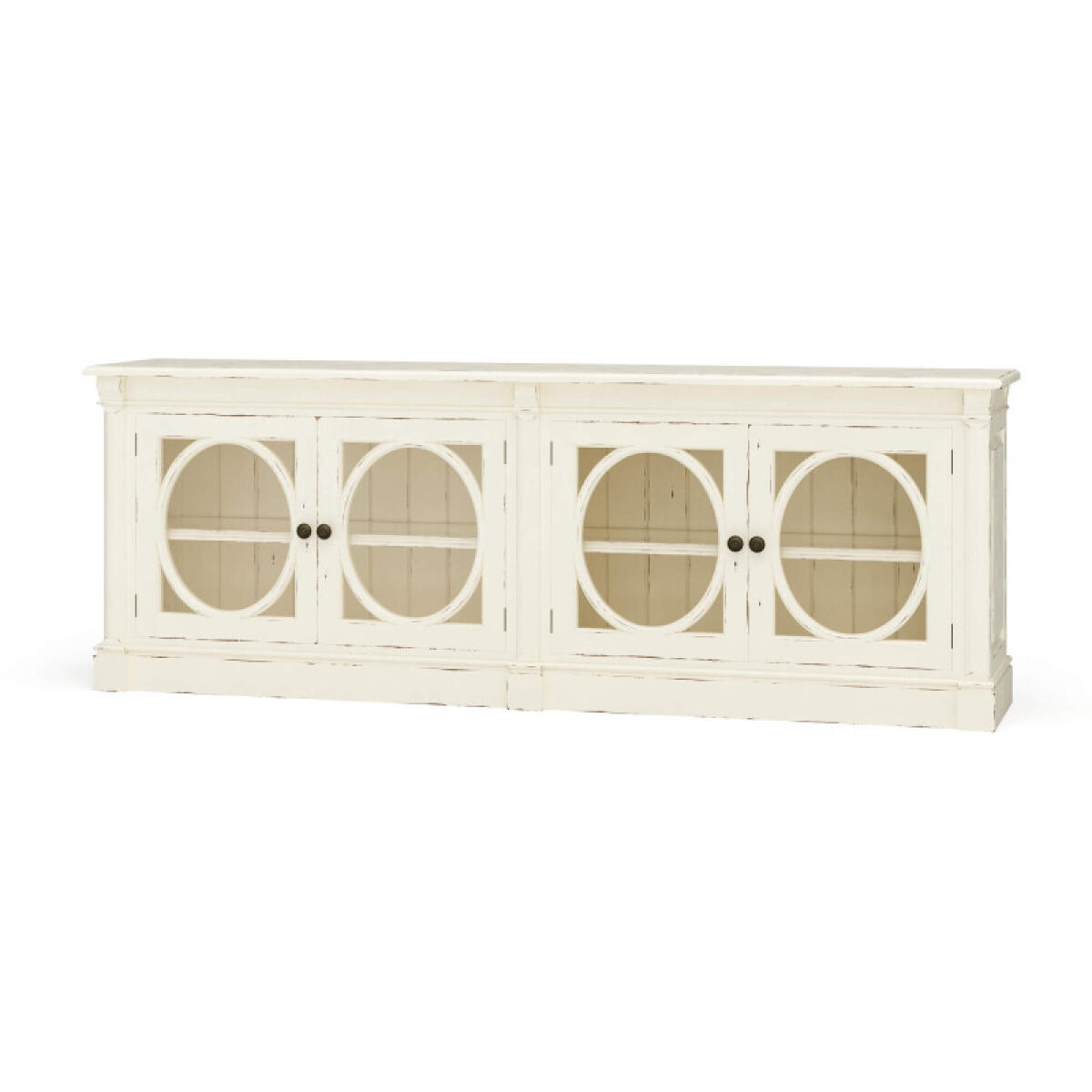 a9eeaa95c4131fe208e35fbc48d11af9 Fiona 4 Door Buffet W/ Glass Shelves - Image 1
