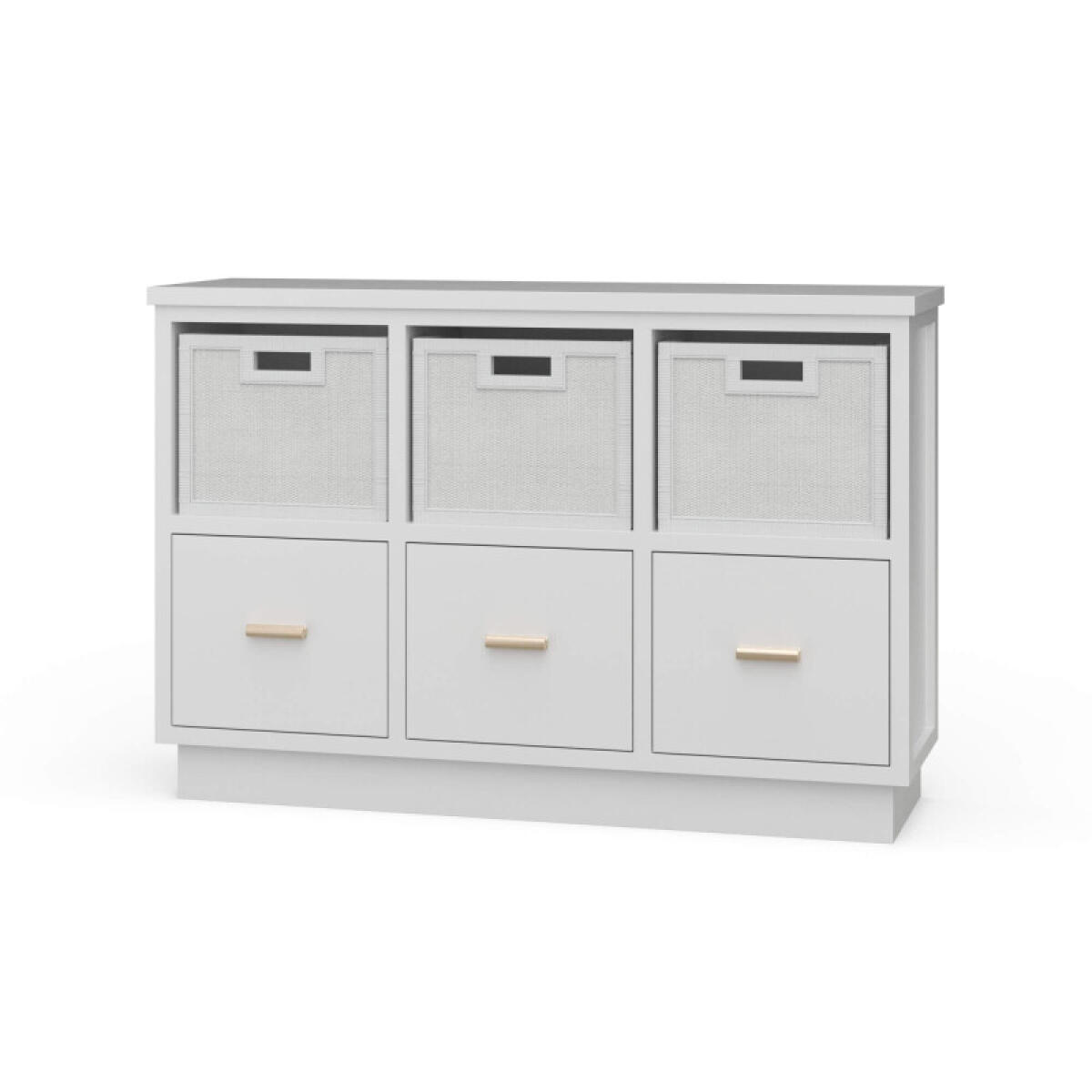 a9f352c7c8f6918728f29b57c6c217f9 Dakota Storage Unit W/ 3 Drawers & Rattan Baskets - Image 1