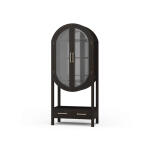 Napa Wine Cabinet W/ Mirrored Back Bar Furniture Bar Furniture 24