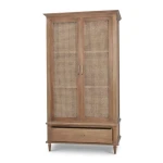 Jamison Wardrobe W/ Rattan Door - Image 5