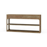 Corte Open Console Table W/ 2 Drawers