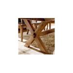Crossbuck Live Edge Rectangle Dining Table - Image 8
