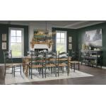 Turned Bobbin Leg Console Table Console Tables Barnwood Oak And Mallard Green 14