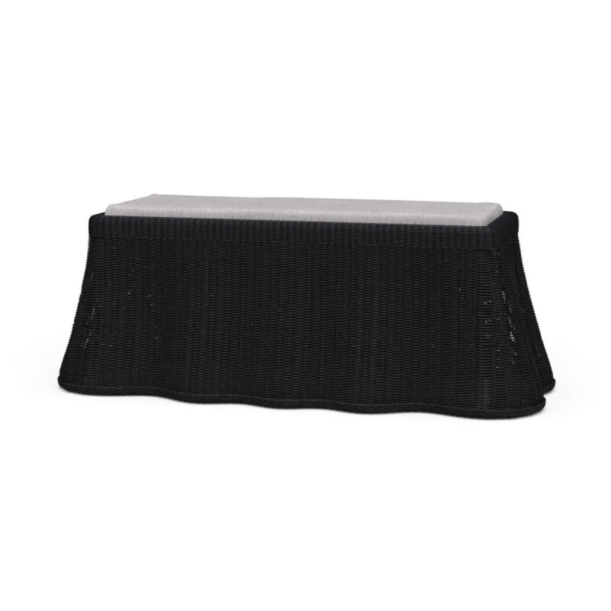 aacb526ed14c129fd8eab9bbda47e887 Newport Rattan Rectangular Ottoman W/ Cushion - Image 1