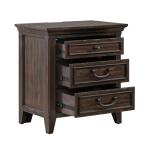 Paradise Valley Nightstand w/ Charging Station Nightstands Brown 24