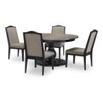 Complete Round Table Dining Sets Black 18
