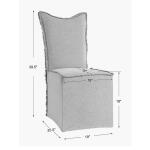 Narissa Armless Chair, 2 Per Box, Priced Each - Image 10