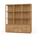Cohan Open Cabinet W/ 6 Drawers
