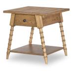 Splayed Bobbin Leg 1 Drw End Table