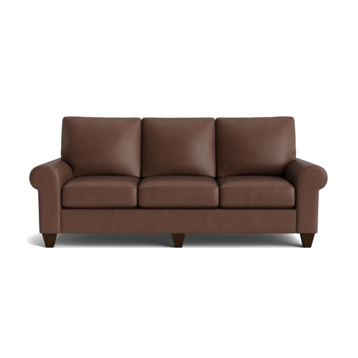ab3fecd153c6179738a92fb595d907d8 True Custom™ True Custom® Leather Large Roll Arm Sofa - Image 1