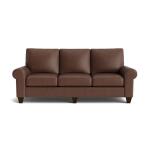 True Custom™ True Custom® Leather Large Roll Arm Sofa