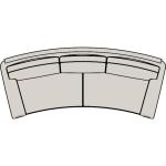 Manning Stationary Conversation Sofa 8-Way Tie 873-98