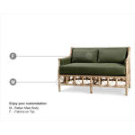 Rabana Rattan Loveseat - Image 2