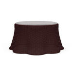 Newport Rattan Ottoman W/ Cushion