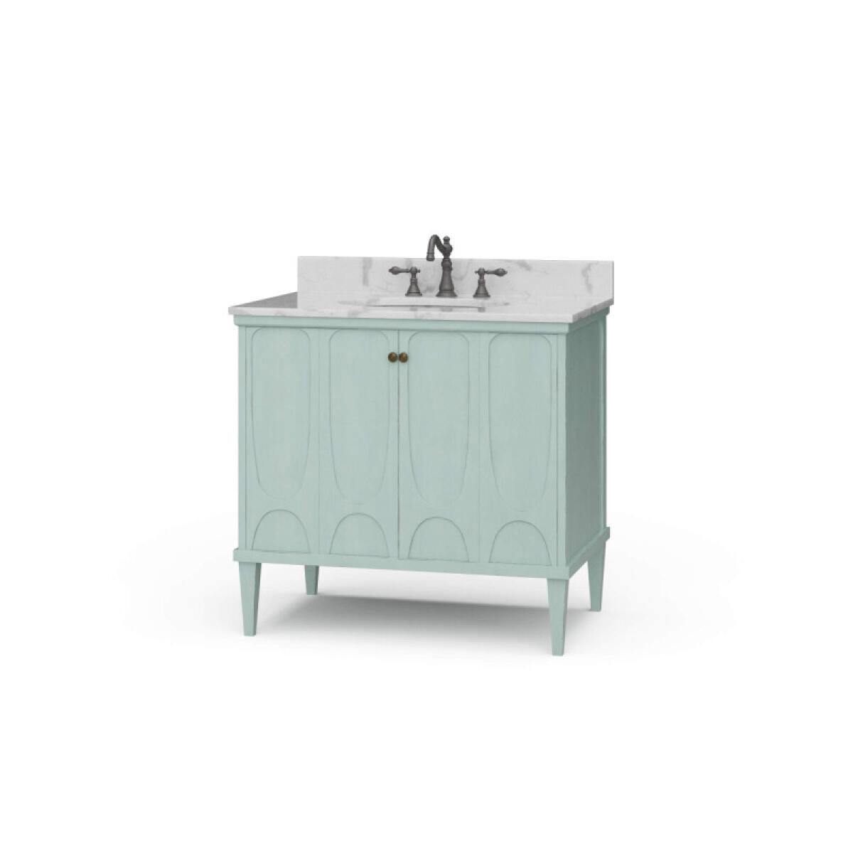 ab70f3b1ff64ba5627bb73be240bee6a Eclipse Single Vanity W/ Sink & Marble Top - Image 1