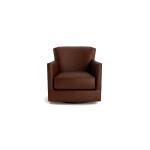 New American Living Leather Thin Track Arm Swivel Chair - Image 3
