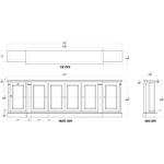 French Hens Media Console Entertainment Stands Black 12