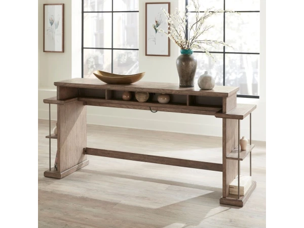City Scape Console Bar Table Console Tables Brown