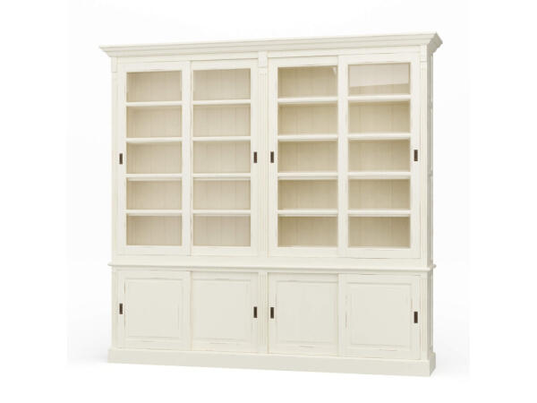 Hudson 99” Bookcase W/ Sliding Doors Bookcases Bookcases