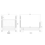 Milano Upholstered Bed - Image 2