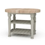 Farmhouse Butcher Block Kitchen Island