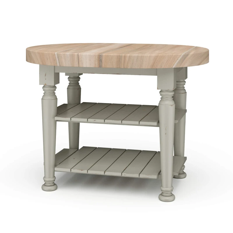 ad1d23c28e12f195bd963defe8d3db55 Farmhouse Butcher Block Kitchen Island - Image 1