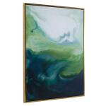 Serene Green Framed Canvas - Image 5
