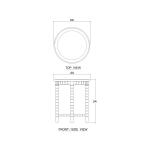 Cholet Round End Table End tables Bramble 14