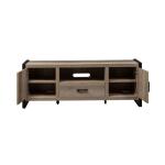 Sun Valley 64 Inch TV Console w/ Faux Metal Entertainment Stands Brown 18