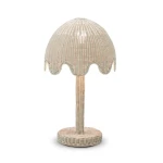 Scalloped Rattan Table Lamp Lighting Bramble 9