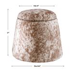 Gumdrop Ottoman, Cow Hide - Image 10