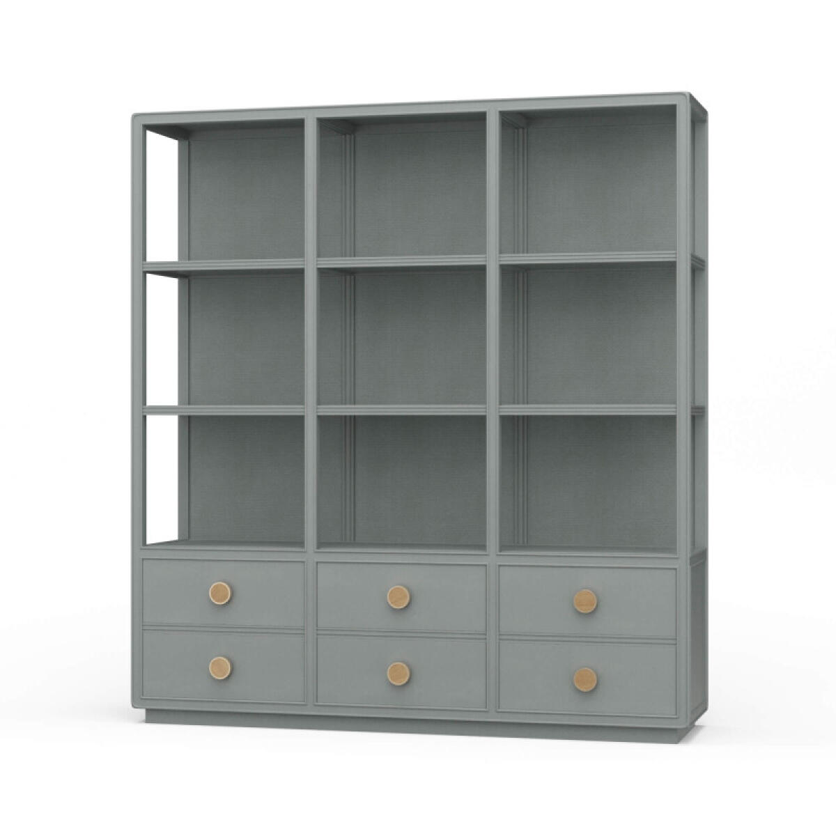 ad8593cb7fcb3c6a432f4e7bcd3da643 Cohan Open Cabinet W/ 6 Drawers W/ Rattan - Image 1
