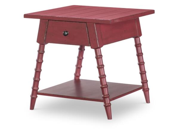 Splayed Bobbin Leg 1 Drw End Table End tables End Tables