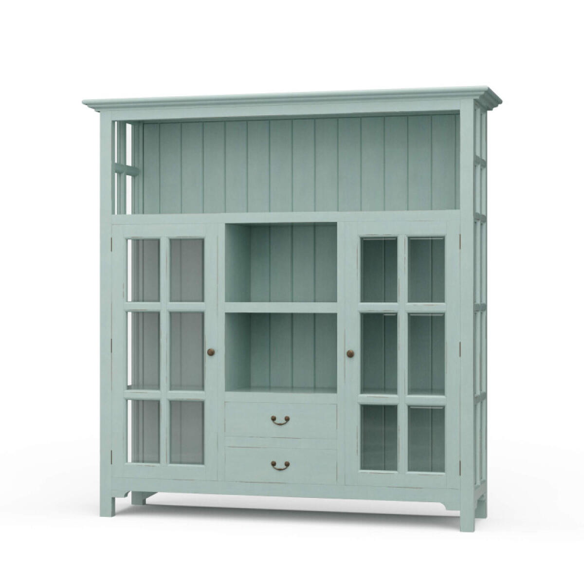 Aries Kitchen Cupboard 2 Drawer Dining Storage Blue 2 Aries Kitchen Cupboard 2 Drawer Dining Storage Blue 2