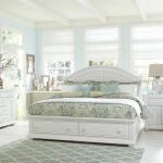 King Storage Bed, Dresser & Mirror, Night Stand