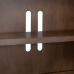 Easton 82 Inch TV Console Entertainment Stands Brown 26