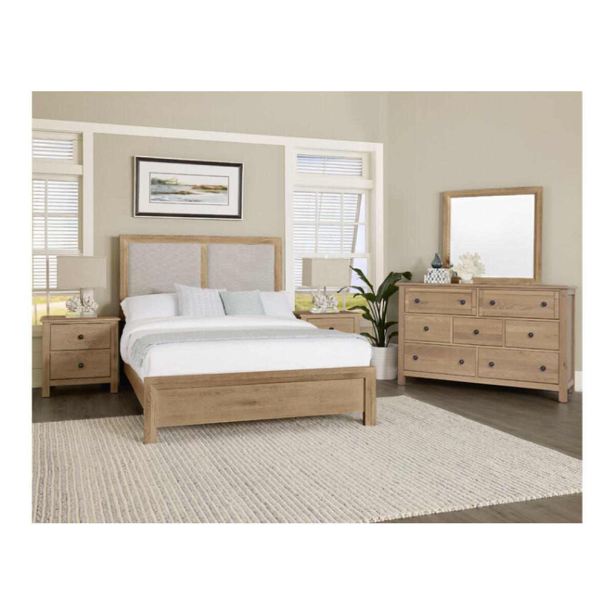 ae017c3031b326b8ef606e326851e582 Custom Express Queen Upholstered Bed - 120-551-155-054-922 - Image 1