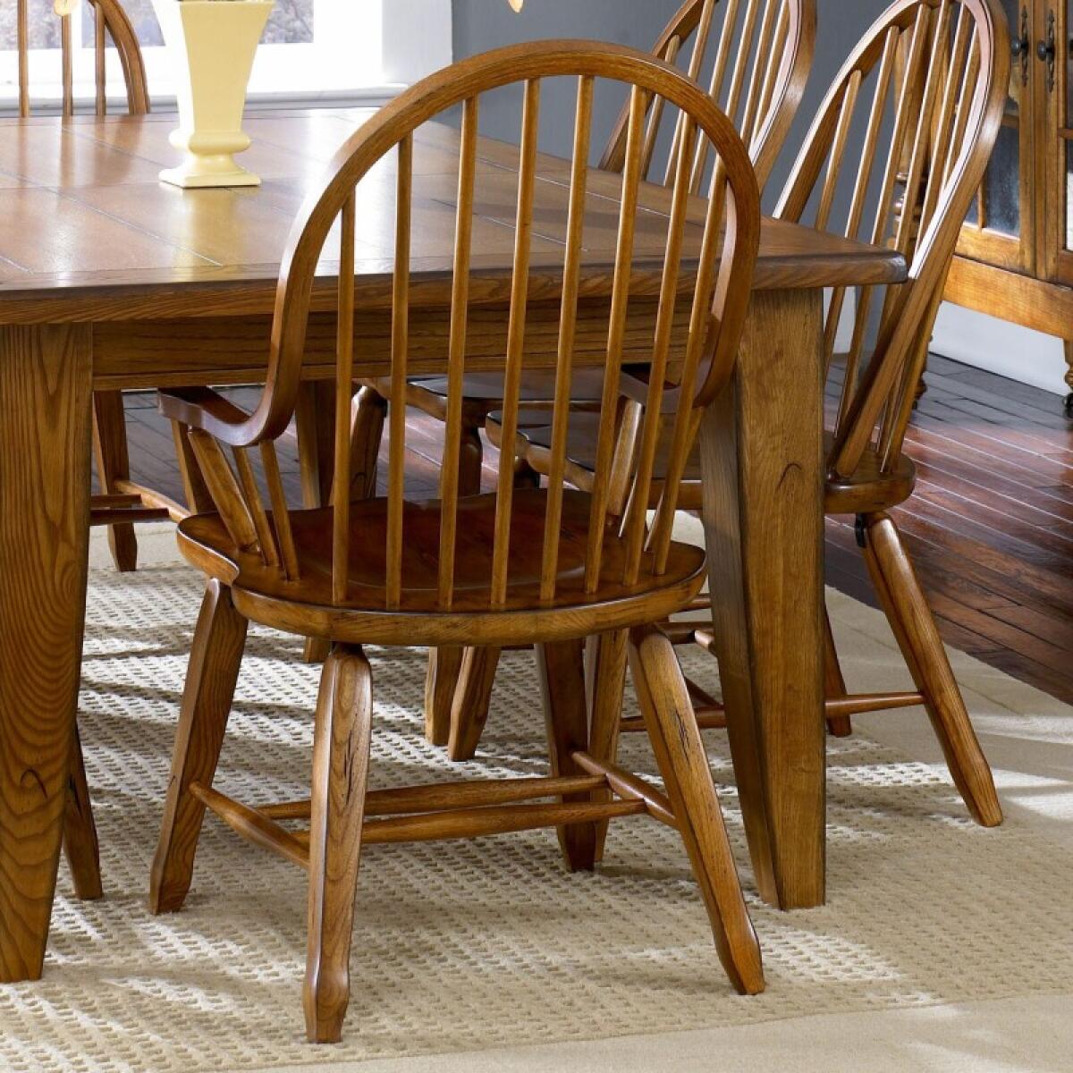 Treasures Bow Back Arm Chair – Oak Chairs & Benches Brown 2 Treasures Bow Back Arm Chair – Oak Chairs & Benches Brown 2