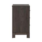 Modern Edge Nightstand w/ Charging Station Nightstands Brown 18