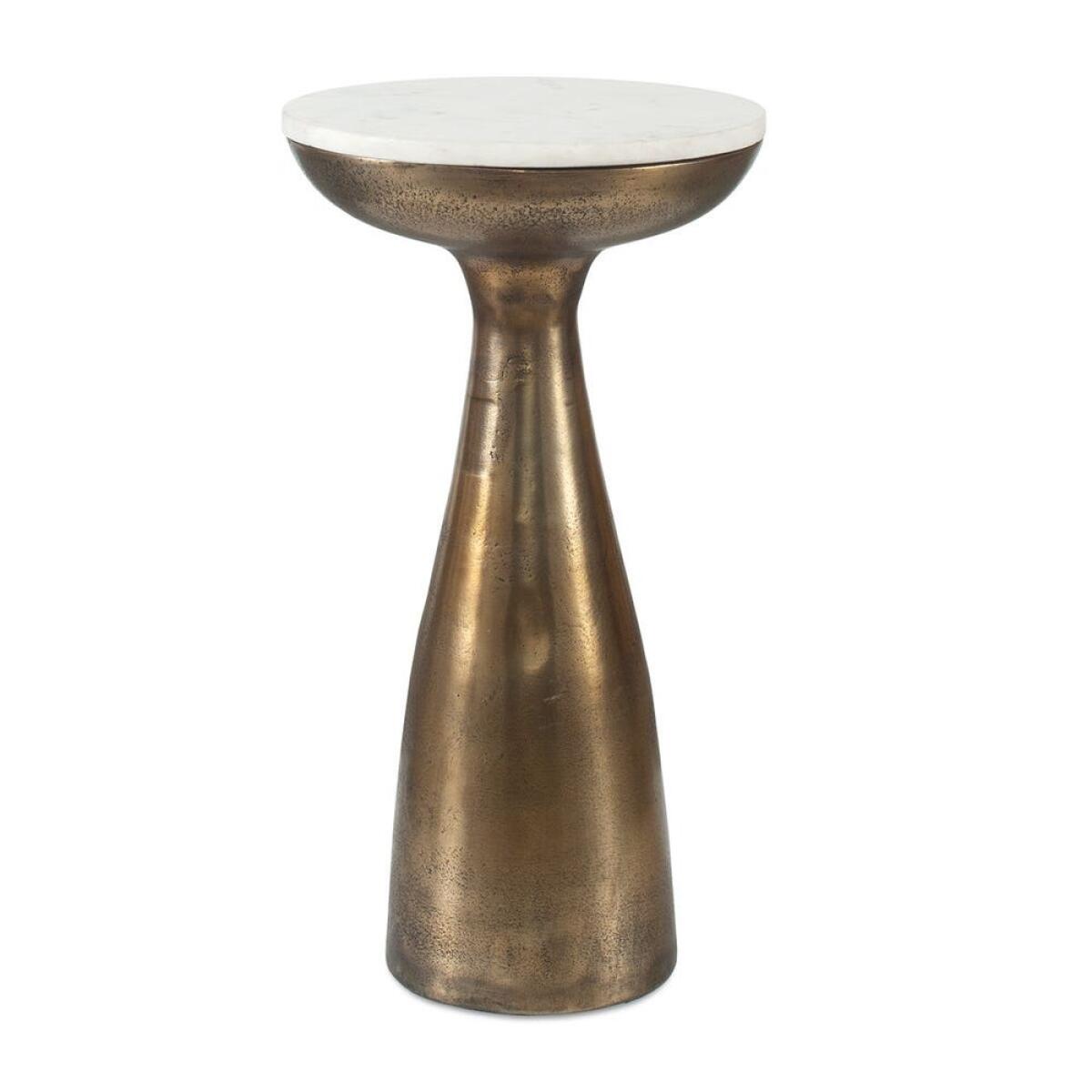 Torin Drink Table Chairside Tables Bronze 2 Torin Drink Table Chairside Tables Bronze 2