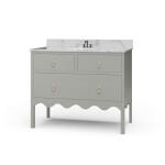 Chloe Single Vanity W/ Sink & Marble Top