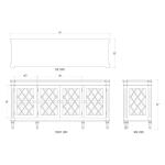 Kelly Sideboard Dining Storage Bramble 10