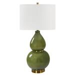 Gourd Table Lamp, Green Lighting Green 16