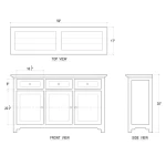 Aries Sideboard W/ 3 Doors - Image 2