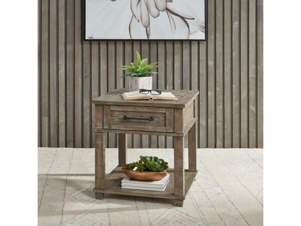 Parkland Falls Rectangular End Table End tables Brown