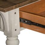 Morgan Creek Sofa Table Sofa Tables Antique White w/ Wirebrushed Tobacco Accents 24